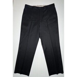 Pazoni Dress Pants Mens 36 Black 100% Virgin Wool Made In Italy Romeo  Trousers